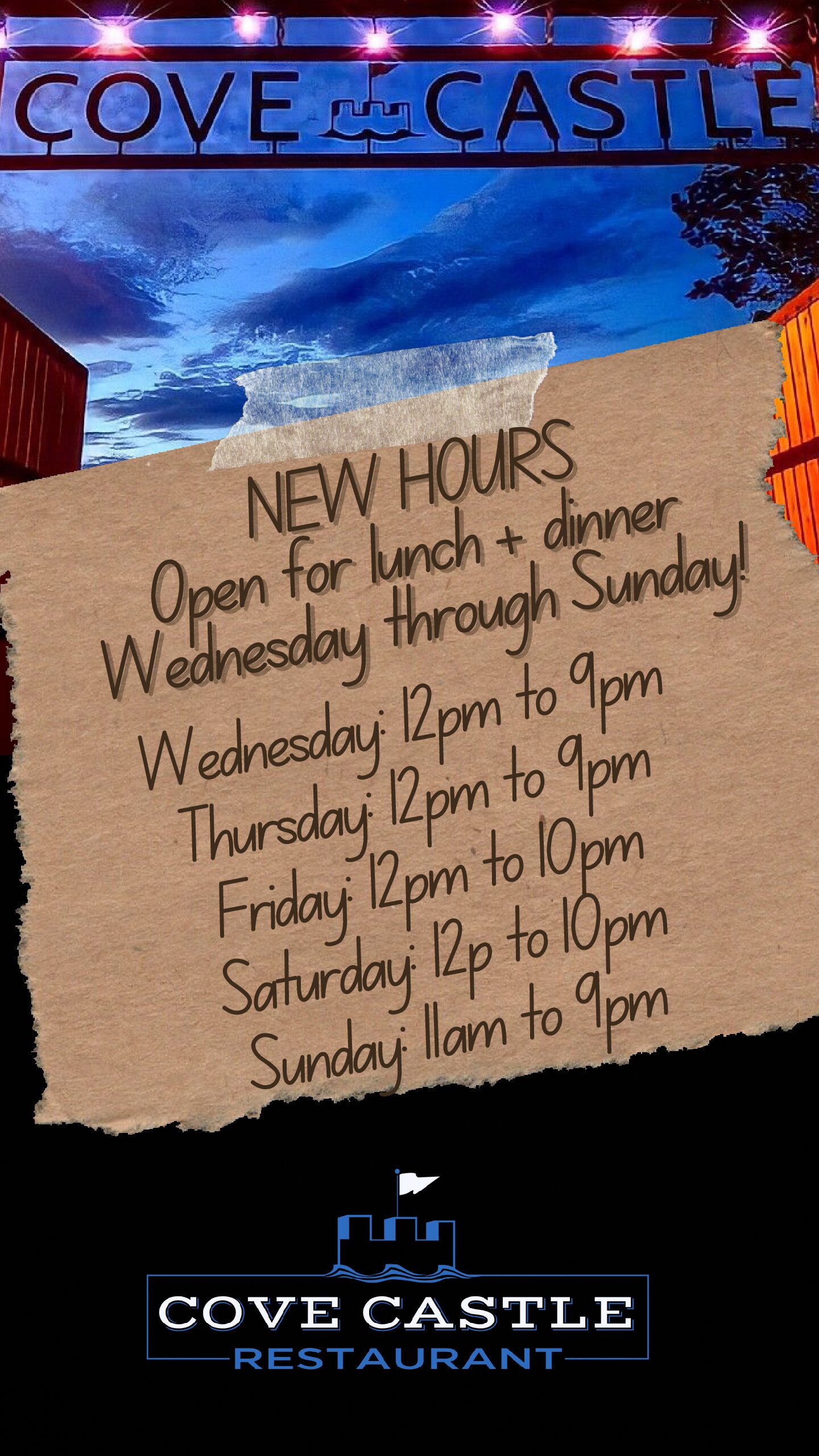 We're closed!