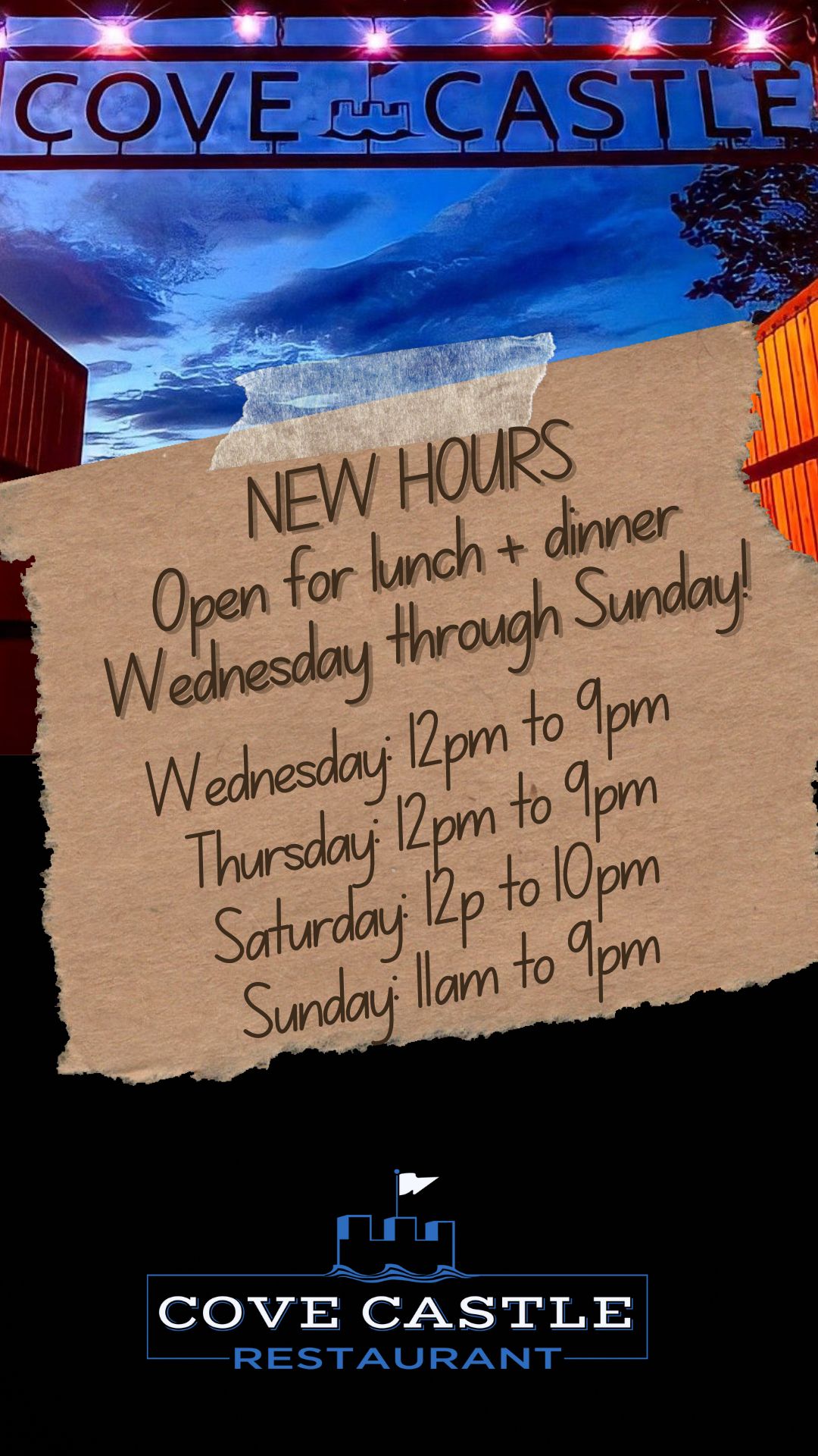We're closed!